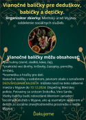 Vianočné balíčky pre deduškov, babičky a detičky 2024